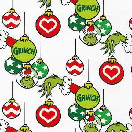 RK Fabrics, How The Grinch Stole Christmas, Grinch Bulbs, White