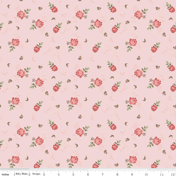 Riley Blake, Anne of Green Gables, Roses, Pink