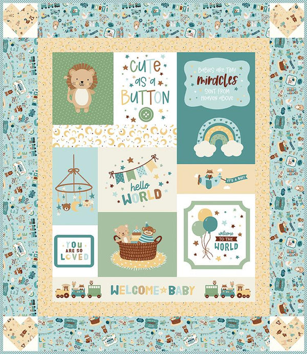 Riley Blake, Baby Boy, Cute As A Button, Boxed Kit