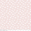 Riley Blake, Baby Girl, Cute As A Button, Clouds, Pink