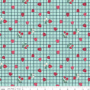 Riley Blake, Berry Market, Gingham Berries, Songbird