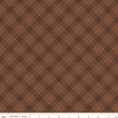 Riley Blake, Coffee Time, Plaid, Brown