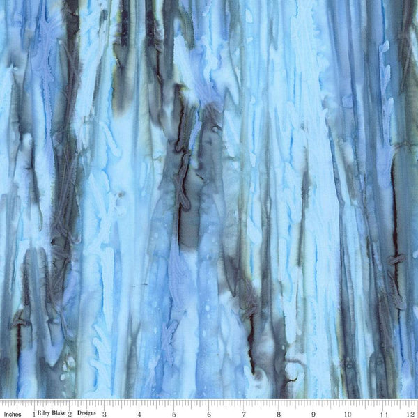 Riley Blake, Contours Batik, Dark Skies, Blue
