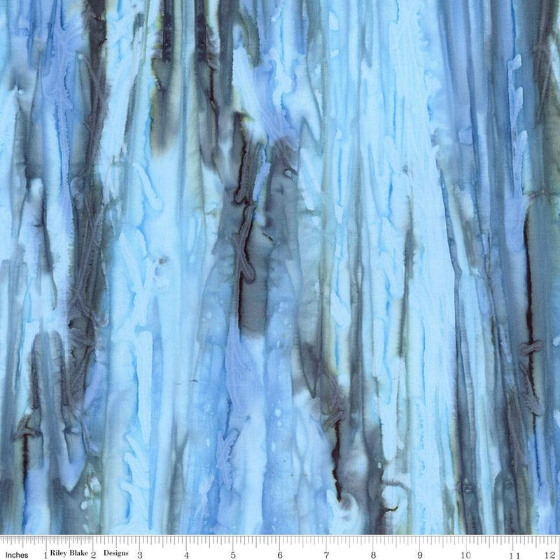 Riley Blake, Contours Batik, Dark Skies, Blue