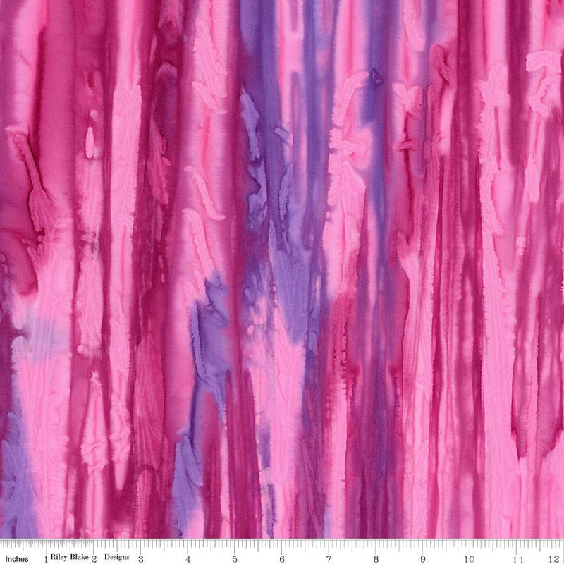 Riley Blake, Contours Batik, Tulip Time, Pink