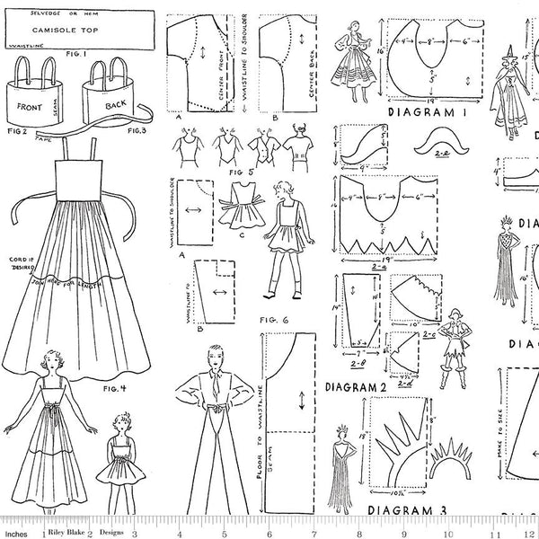 Riley Blake, Costume Makers Act II, Costumes, White