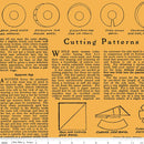 Riley Blake, Costume Makers Act II, How to Text, Orange