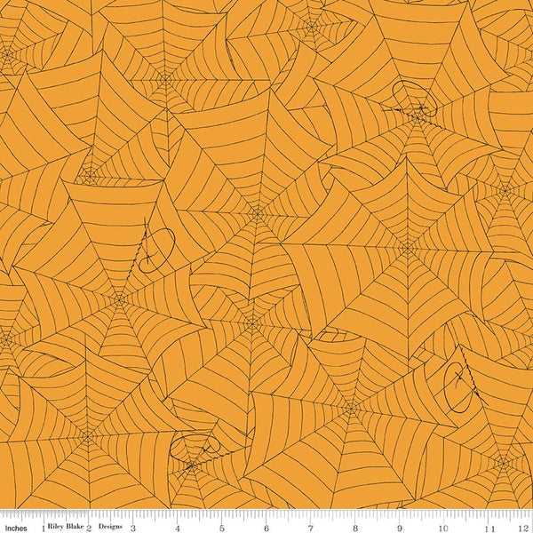Riley Blake, Costume Makers Act II, Spider Web,  Orange