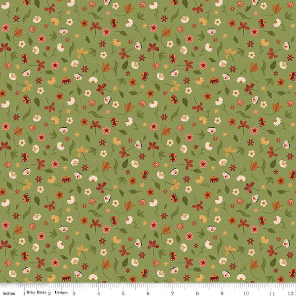 Riley Blake, Created With Love, Bloom & Grow, Green