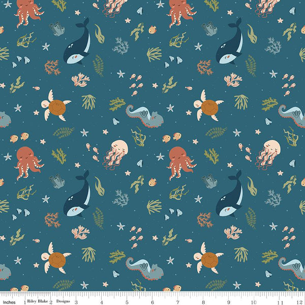 Riley Blake, Created With Love, In The Sea, Ocean