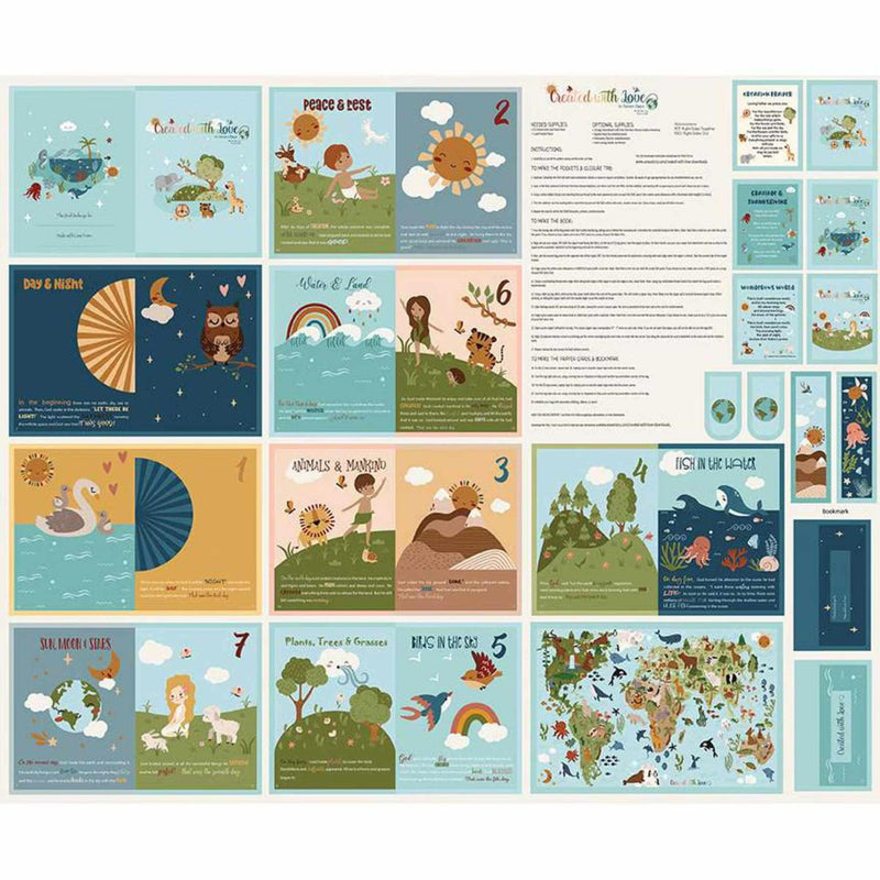 Riley Blake, Created With Love, Soft Book Panel, 36" X 42"