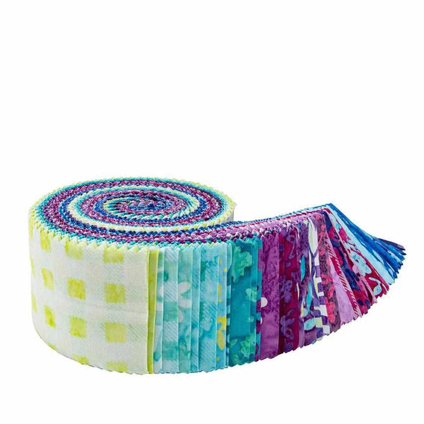 Riley Blake, Daisy Dot Batiks, 2 1/2" Strips Set