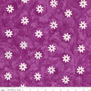 Riley Blake, Daisy Dots Batiks, Daisies, Pink