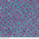 Riley Blake, Daisy Dots Batiks, Pink Floral, Blue
