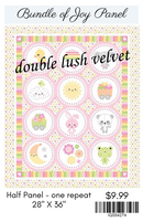 Riley Blake, Double Lush Velvet, Bundle Of Joy Panel, 28" X 36", Pink