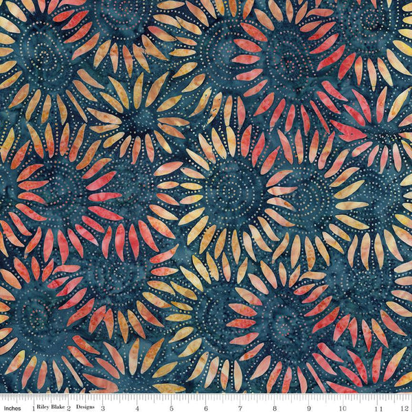 Riley Blake, Expressions, Carnival Glass Batiks, Wide Back , City Lites