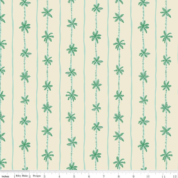 Riley Blake, Forever Neverland, Palm Stripe, Sanddollar