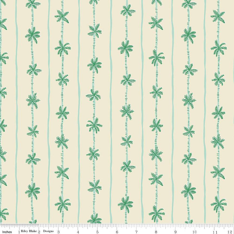 Riley Blake, Forever Neverland, Palm Stripe, Sanddollar