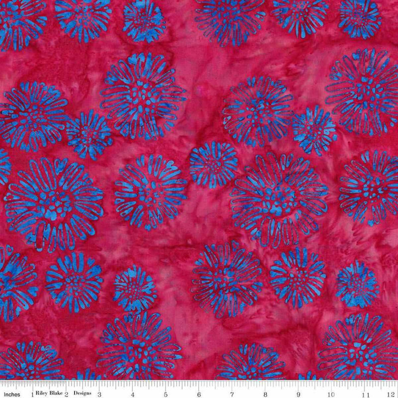 Riley Blake, Let Freedom Reign Batik, Fireworks, Red