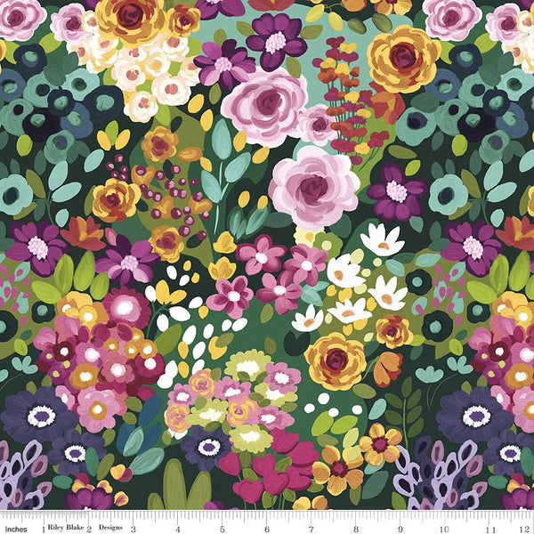 Riley Blake, Morning Meadow, Main, Green