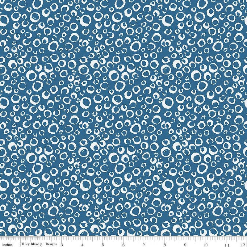 Riley Blake, Ocean Oasis, Bubbles, Ocean