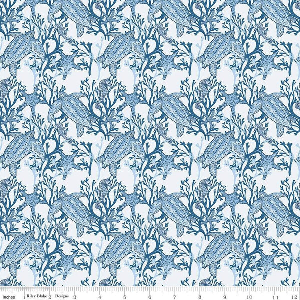 Riley Blake, Ocean Oasis, Main, Mist