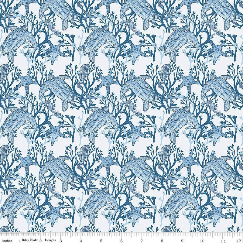 Riley Blake, Ocean Oasis, Main, Mist