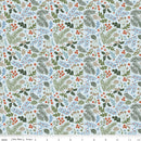 Riley Blake, Santas Tree Farm, Berries & Boughs, Sky