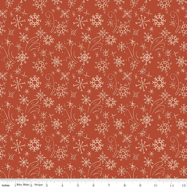 Riley Blake, Santas Tree Farm, Snowflakes, Rudolph
