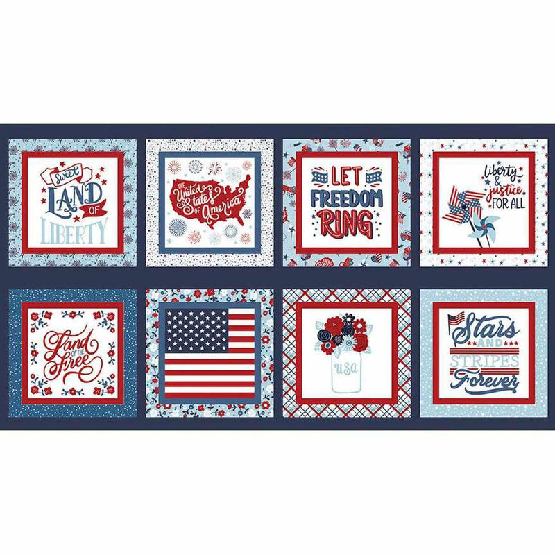 Riley Blake, Stars & Stripes Forever, Panel 24" X 43"