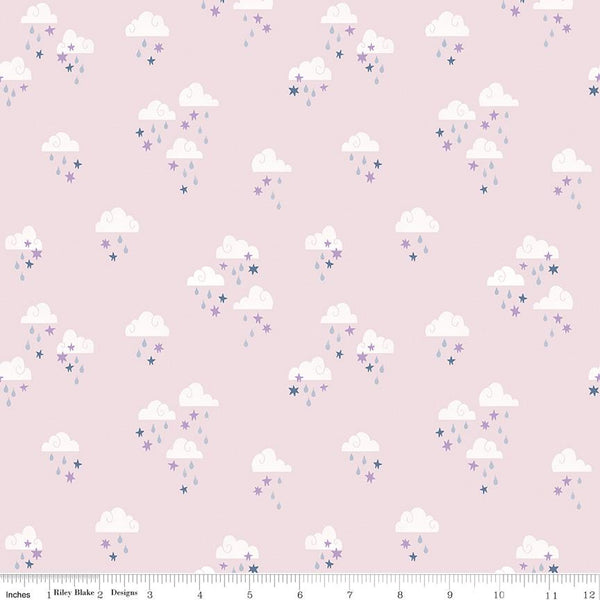 Riley Blake, Twinkle Star, Dream Skies, Pink
