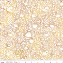 Rley Blake Expressions Batiks, Floral Grid, Old China, Parmesan