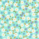 Robert Kaufman, Happy Easter, Daisies on Aqua