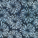 Robert Kaufman, Kasuri Batiks, Chrysanthemums, Blue