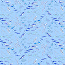 Sandy Toes, Chevron Fish, Light Blue