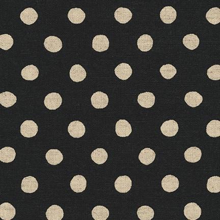 Sevenberry Canvas Natural, Dots, Black