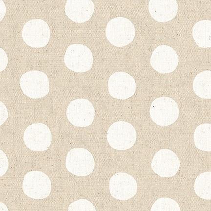 Sevenberry Canvas Natural, Dots, White