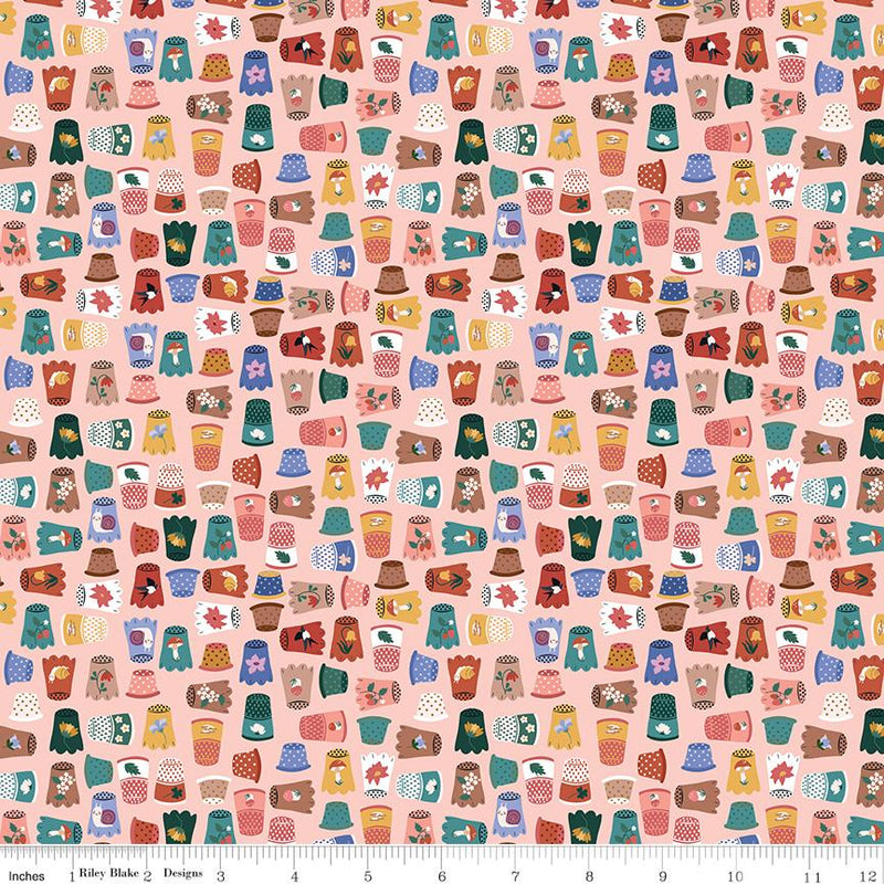 Sew A Story, Thimbelina, Thimble Collection, Apricot