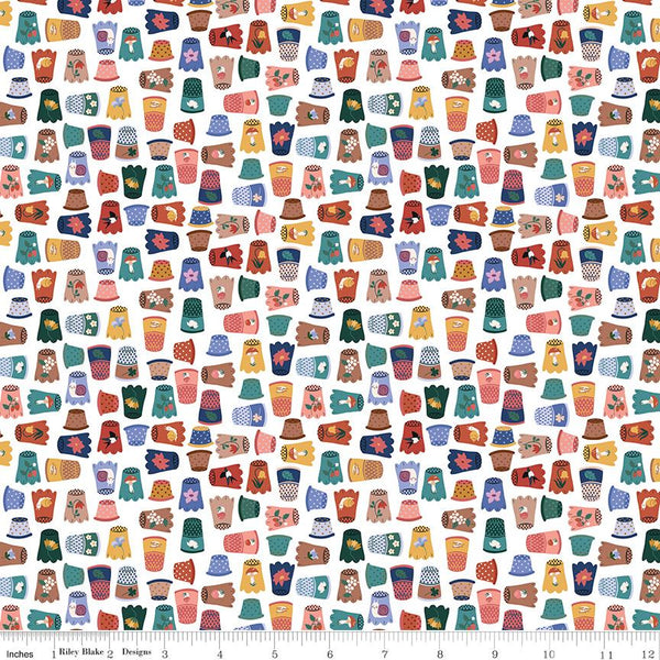 Sew A Story, Thimbelina, Thimble Collection, White