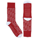 Socks - Eat, Sleep, Quilt - Red