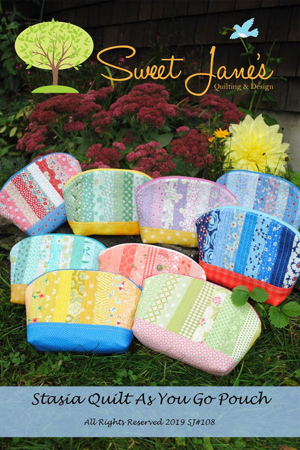 Stasia Quilt As You Go Pouch, # SJ108