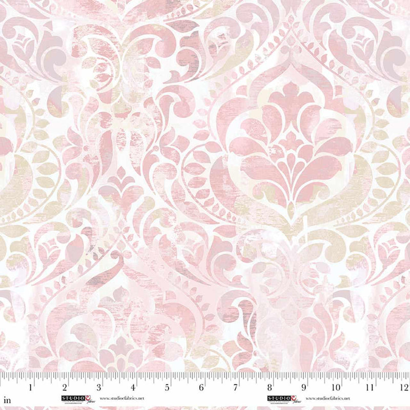 Studio E, 118" Wide Backing, You! Damask, Blush