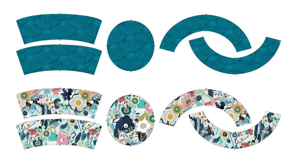 Studio E, Color Me Abstract, Hat Panel. 36" X 42"