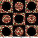 Studio E, Dots and Holes Seasonal, Christmas Panel, Black