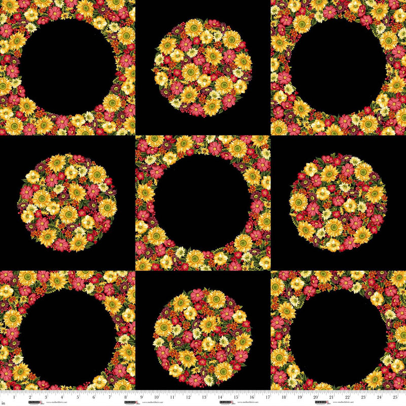 Studio E, Dots and Holes Seasonal, Harvest Panel, Black