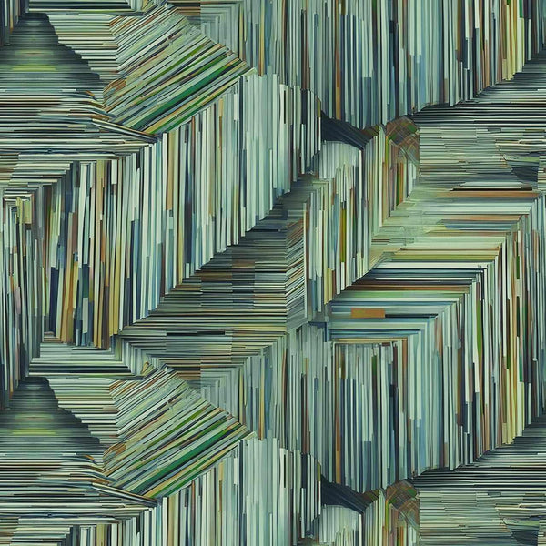 Studio E, I Walk The Line, 118" Wide Back, Emerald