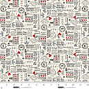 Studio E, Knit1 Purr2, Stitchy Words on White