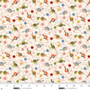 Studio E, Knit1 Purr2, Tiny Birds on Cream