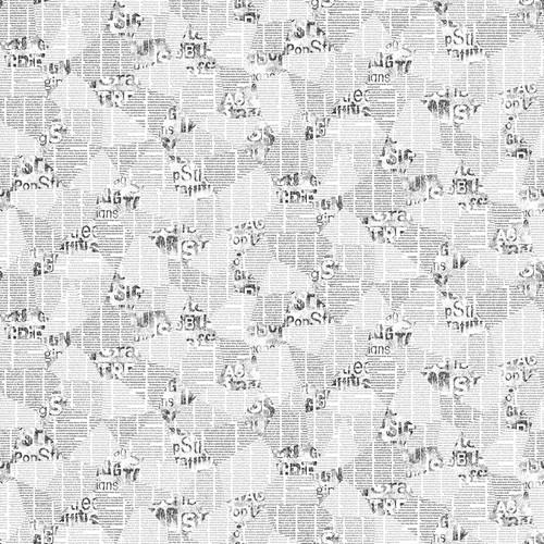 Studio E, Urban News Wide Backing 118" wide, White