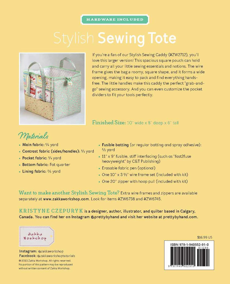Styling Sewing Tote with Virginia,  Two Mondays 10/20 & 10/27 from 10am-3pm